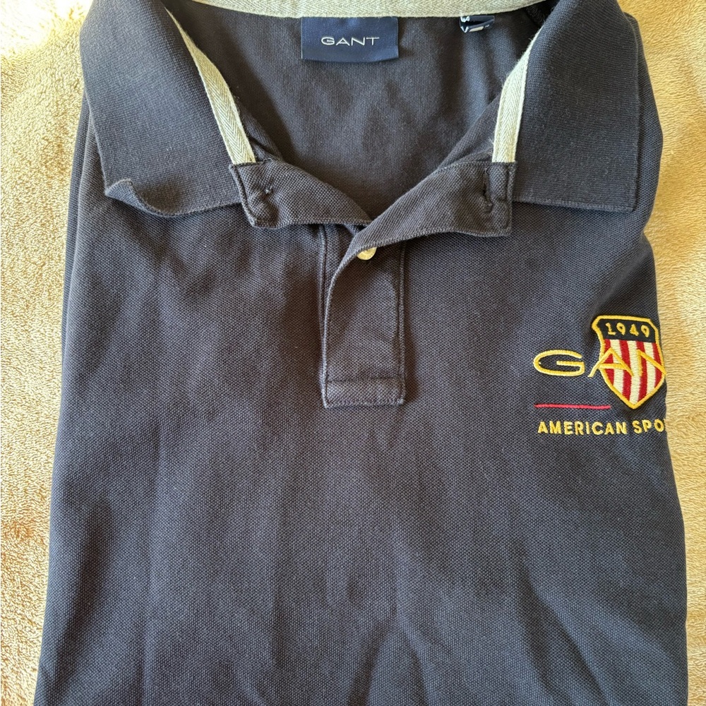 GANT Dark Polo with Tan Accents